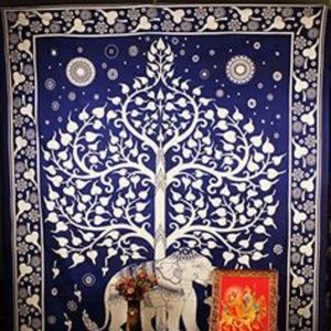 Elephant Tree of Life Tapestry
